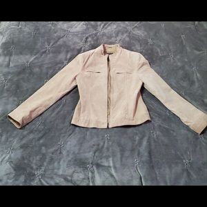 Leather dress jacket